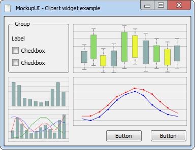 MockupUI - Clipart widget example